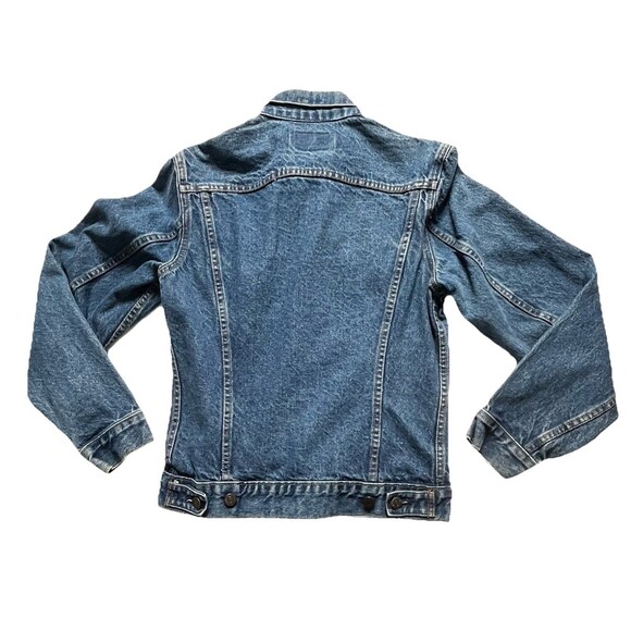 Levi's Jacket Mens Blue Denim Jeans Trucker Vintage 80s  38L ( Small ) - Picture 8 of 11